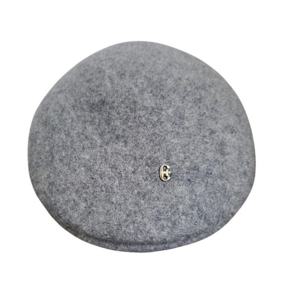 Conte of Florence Hat Gray Flat Cabbie Peaky Blinder Newsboy Felted Wool Medium - Picture 5 of 12